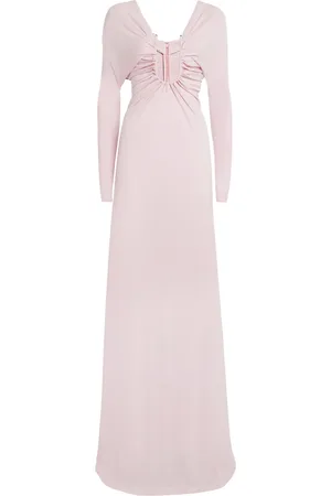 CHRISTOPHER ESBER Jersey Shawl Gown