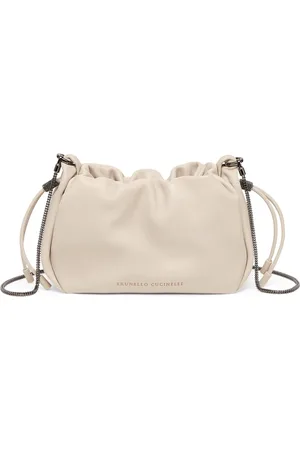 Brunello Cucinelli Mini Leather Mellow Bucket Bag