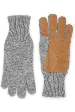 Brunello Cucinelli Cashmere-Suede Gloves