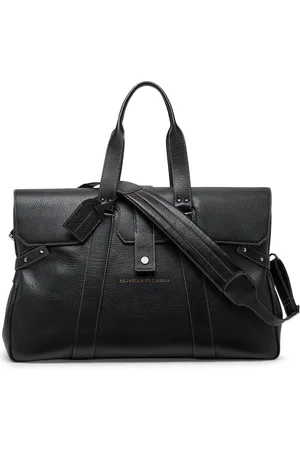Brunello Cucinelli Leather Country Weekender Holdall