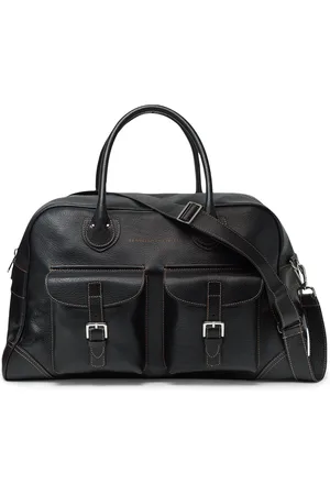 Brunello Cucinelli Leather Weekender Holdall