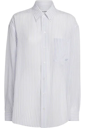 Alexander Wang Silk Stripe Oversized Shirt