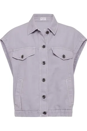 Brunello Cucinelli Cotton-Linen Overshirt Vest