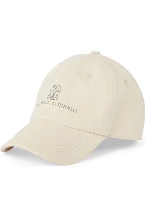 Brunello Cucinelli Garment-Dyed Denim Embroidered Baseball Cap