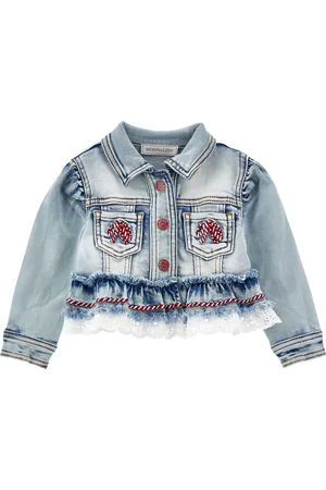 MONNALISA Distressed Denim Jacket