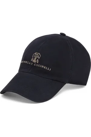 Brunello Cucinelli Suede Logo-Embroidered Baseball Cap
