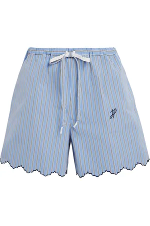 Patou Organic Cotton Poplin Stripe Shorts