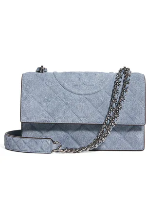 Tory Burch Small Denim Fleming Shoulder Bag