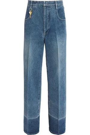 Carven Key-Detail Wide-Leg Jeans