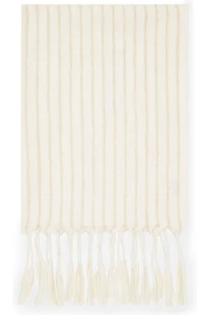 Brunello Cucinelli Fringe-Trim Stripe Scarf