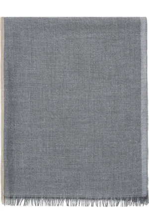 Brunello Cucinelli Cashmere-Silk Colour-Block Scarf