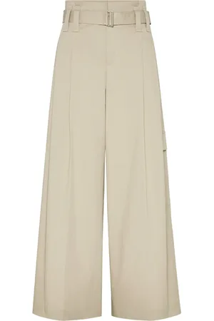 Brunello Cucinelli Stretch-Cotton Gabardine Trousers