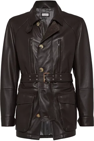 Brunello Cucinelli Nappa Leather Overcoat