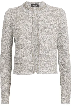 Fabiana Filippi Cotton-Blend Metallic Cardigan