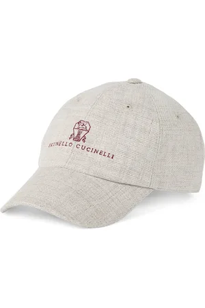 Brunello Cucinelli Linen-Wool-Silk Embroidered Baseball Cap