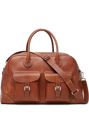 Brunello Cucinelli Leather Weekender Holdall