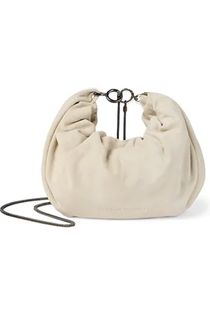 Brunello Cucinelli Suede Brioche Cross-Body Bag
