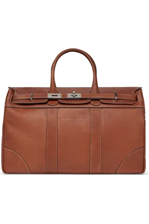 Brunello Cucinelli Leather Country Holdall