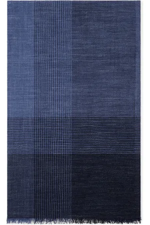 Brunello Cucinelli Silk-Linen Stripe Scarf