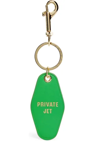 HARRODS Leather Private Jet Keyring