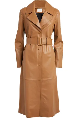 YVES SALOMON Leather Trench Coat