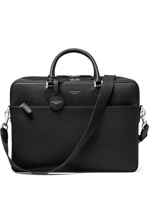 ASPINAL OF LONDON Leather 48 Hour Mount Street Travel Bag