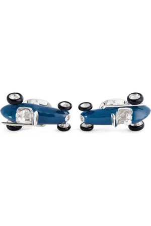 DEAKIN & FRANCIS Sterling Silver Racing Car Cufflinks
