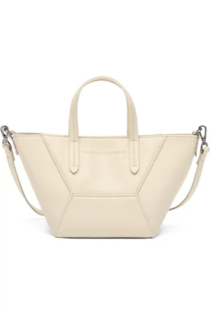 Brunello Cucinelli Mini Calfskin Bc Duo Top-Handle Bag