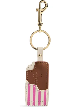 HARRODS Leather Choc Ice Keyring