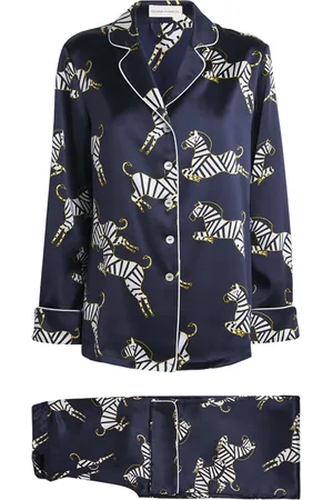 Olivia von Halle Silk Satin Zizi Lila Pyjama Set