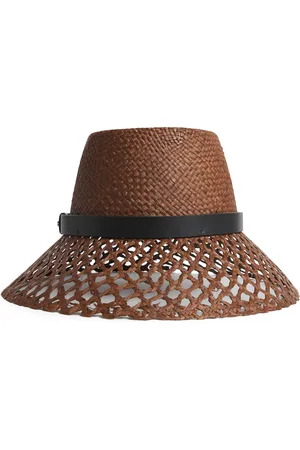 Max Mara Perforated Raffia Hat