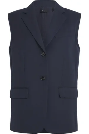 THEORY Wool-Blend Oversized Waistcoat
