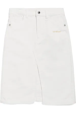 OFF-WHITE Bookish Logo Denim Skirt