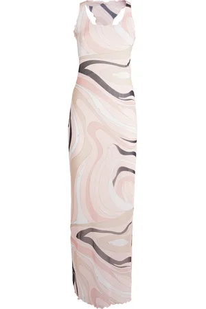Puccini Tulle Marmo Maxi Dress