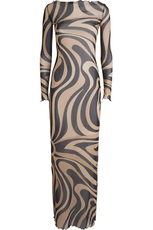 Puccini Tulle Marmo Maxi Dress