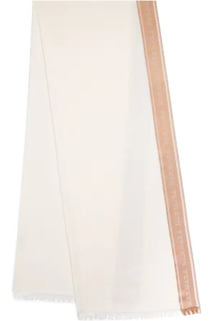 Max Mara Wool-Silk Logo Stole