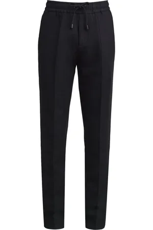 ISAIA Cotton-Linen Drawstring Trousers