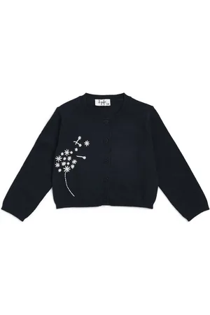 Il gufo Cotton Embroidered Cardigan