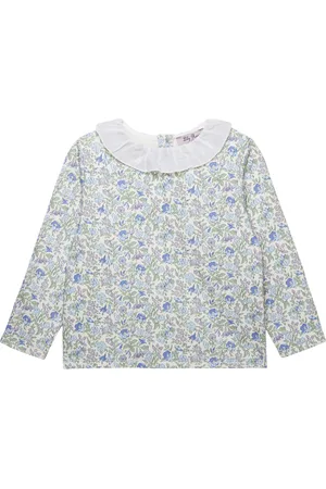 FrenchTrotters Cotton Liberty Print Bluebell Sweatshirt