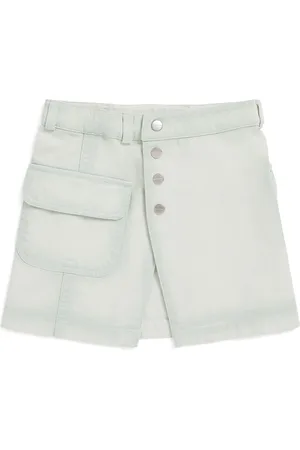 Palm Angels Denim Logo Skirt