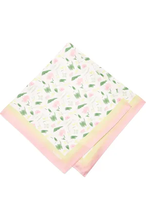 Max Mara Silk Watercolour Print Square Scarf
