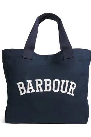 Barbour Cotton Logo Holiday Tote Bag