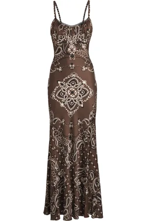 Sandro Bandana Print Maxi Dress