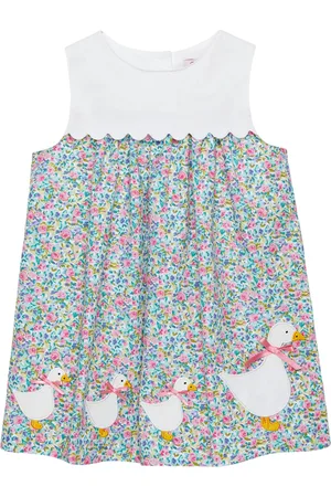 FrenchTrotters Cotton Floral Lillian Duck Dress