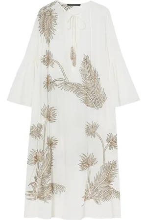 Persona by Marina Rinaldi Cotton Embroidered Midi Dress