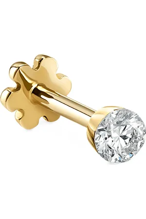 Maria Tash Yellow Invisible Set Diamond Threaded Stud Earring