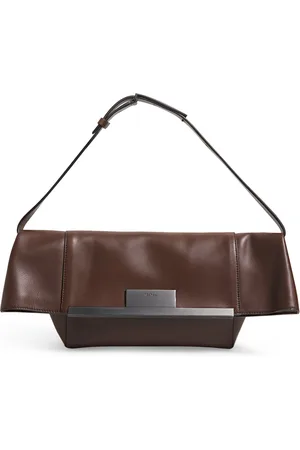 Max Mara Leather Folded Clutch Bag