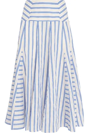 Claudie Pierlot Stripe Peplum Maxi Skirt