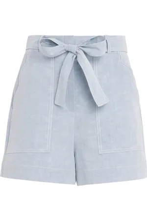 Claudie Pierlot Belted Denim Shorts