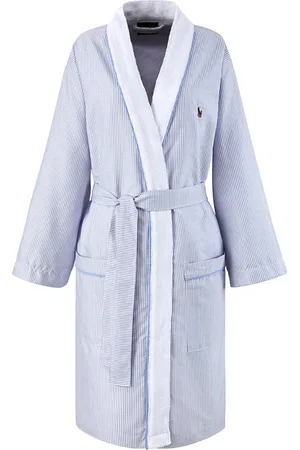 Ralph Lauren Cotton Stripe Polo Pony Robe